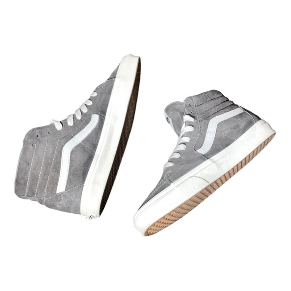 Vans Sk8-Hi Pig Suede Rabbit/Snow White Men Size 12 - Picture 8 of 15